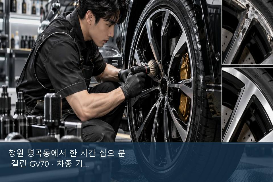 창원 명곡동에서 한 시간 십오 분 걸린 GV70 · 차종 기준 금액